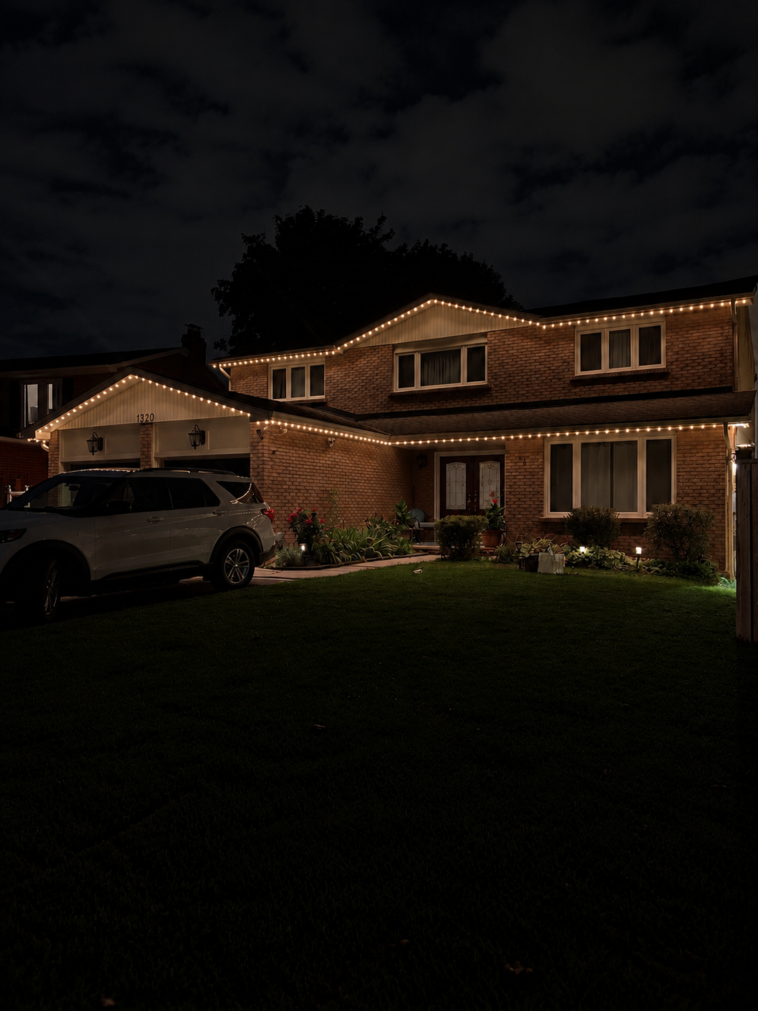 Suburban Home — Night